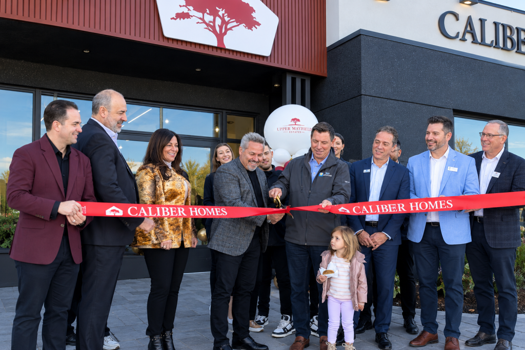Brampton Mayor Patrick Brown Cutting the Ribbon for the Upper Mayfield Estates Grand Opening